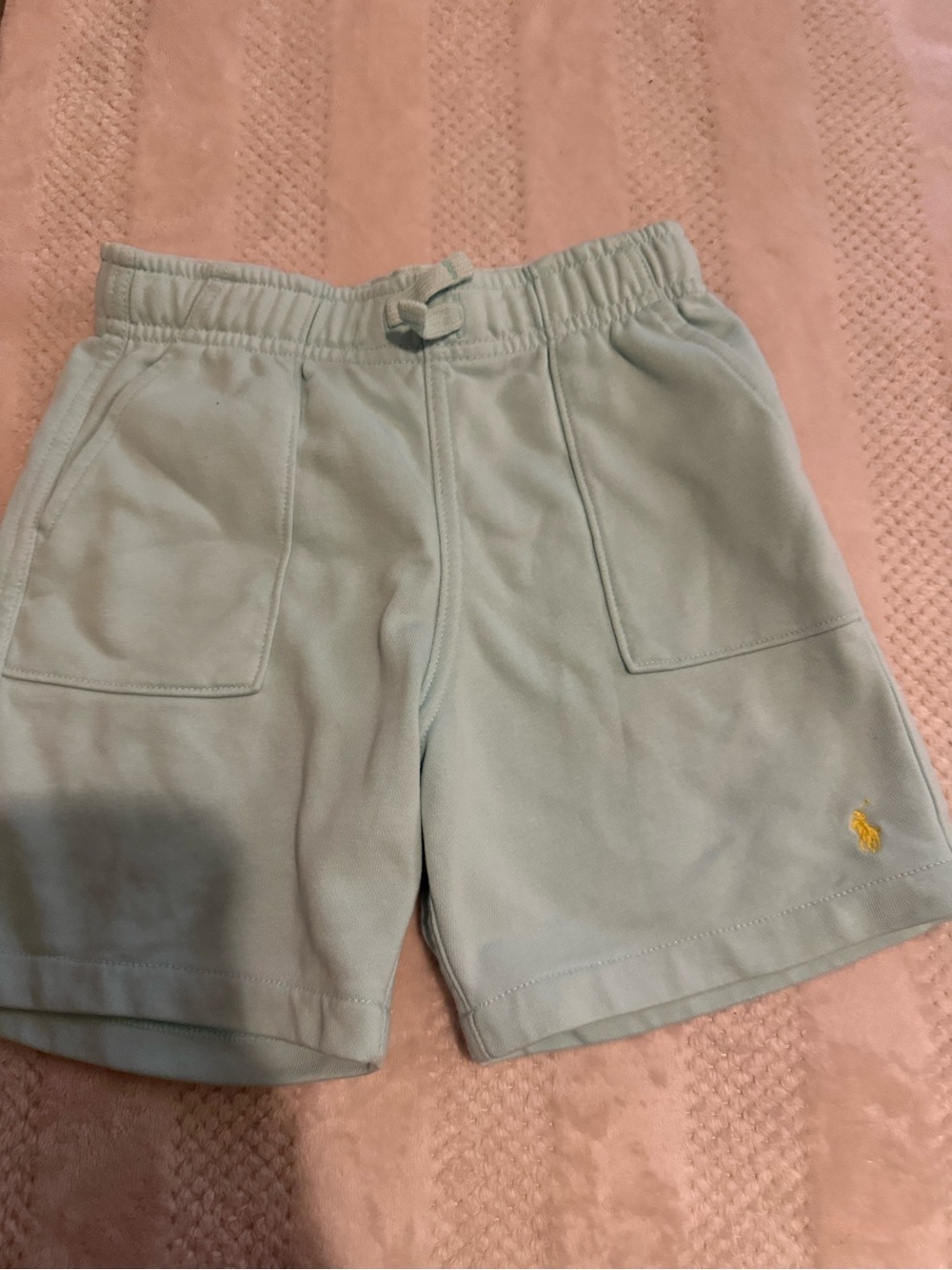 Polo by Ralph Lauren Light Blue Drawstring Kids Shorts